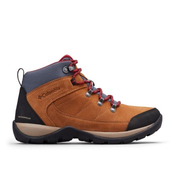 Columbia Fire Venture II Suede Waterproof Ankle - Wanderstiefel Damen Braun - OAYW14637